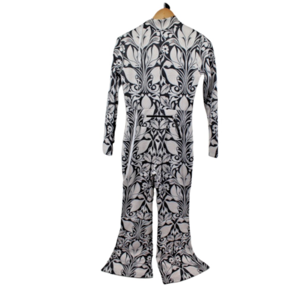 NWT Cynthia Rowley Bonded Ski Suit Womens S Black White Snowsuit Winter - Picture 6 of 10